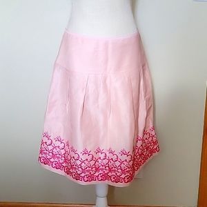 Pink Embroidered Skirt